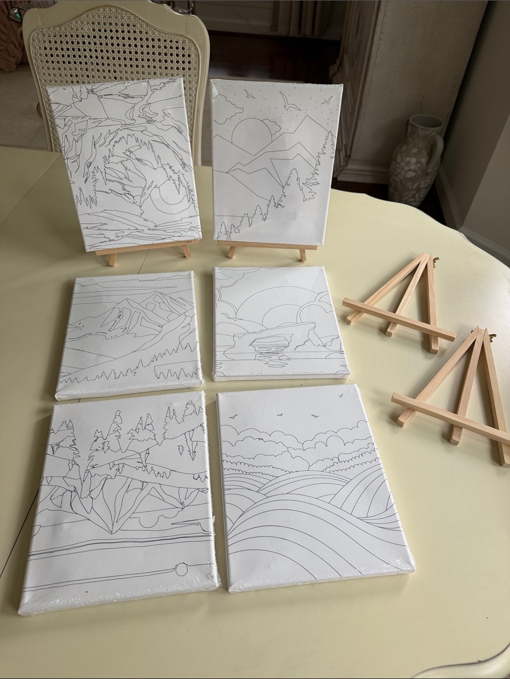 Paint / Canvas Set – 6-Piece Landscape Collection
